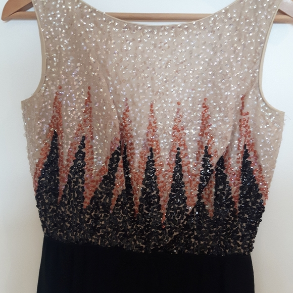 Vintage 1960’s Black Cocktail Dress - Picture 3 of 5